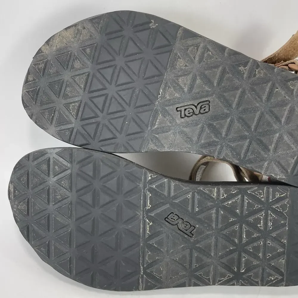 Teva Original Universal Sport Sandals Womens Size 9 Brown Tan Strappy Active